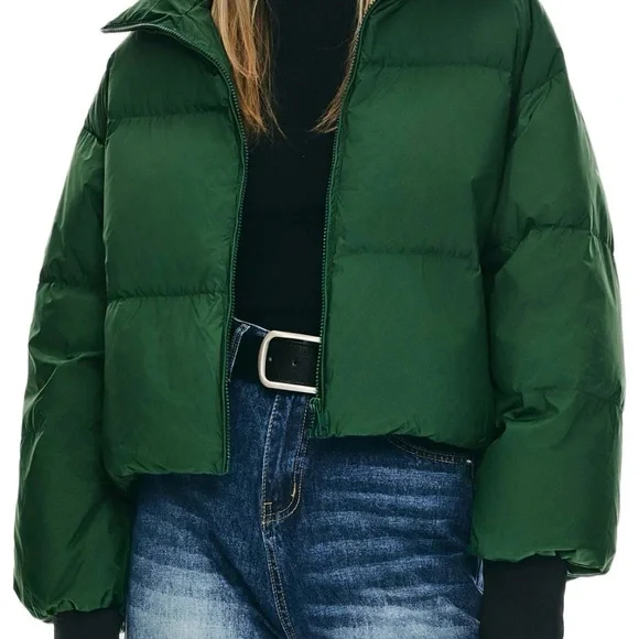 Popular Orolay Emerald Green Women's Puffer Jacket - Picture 3 of 12